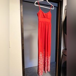 Elle Orange Maxi Dress
